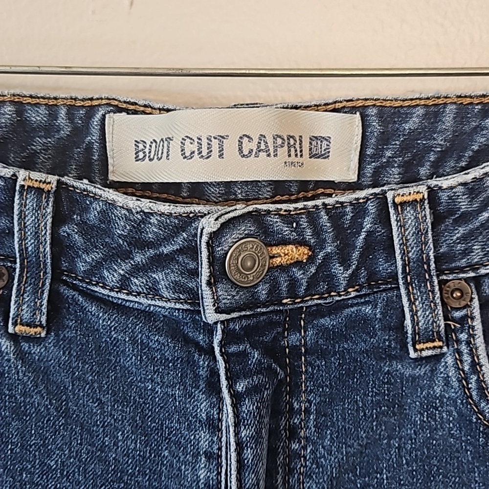 🎯 Gap Bootcut Capri Jeans Size 8 - Picture 3 of 5